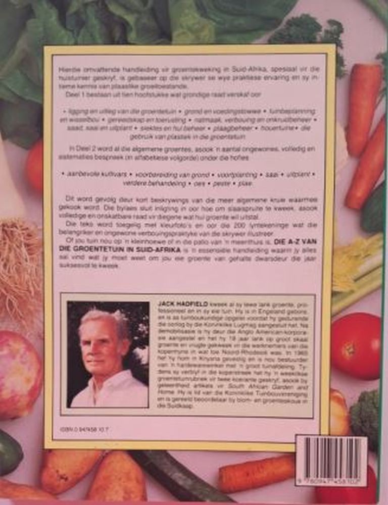 agterblad van die a z van groentetuine in suid afrika