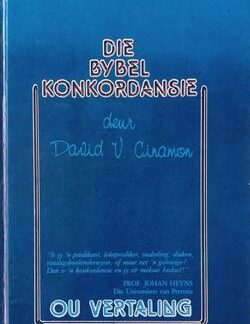 Die Bybelkonkordansie (Ou vertaling) - David V. Cinamon