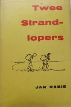 Voorblad van Twee strandlopers deur Jan Rabie, ’n Afrikaanse see-avontuur.