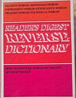 Reader's Digest Reverse Dictionary