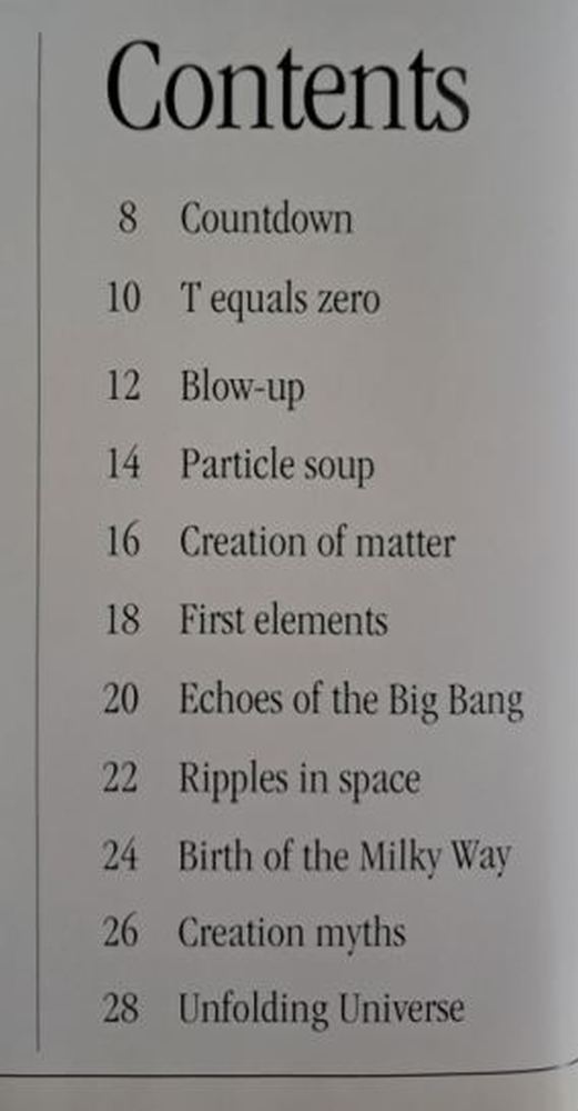 big bang contentspage 1