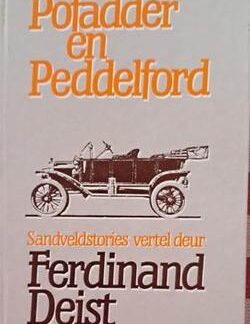 Voorblad van Pofadder en Peddelford – Ferdinand Deist beskikbaar by Karin's Treasures.