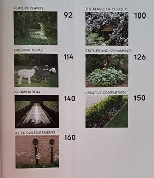 Contents page 2 of Focal Points and features in today’s gardens – Suzette Stephenson & Louise van Rooyen.
