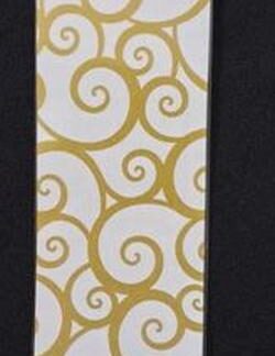 Wit en goud boekmerk/White and gold bookmark