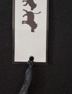 Boekmerk met vlakvarke/Bookmark with Warthogs