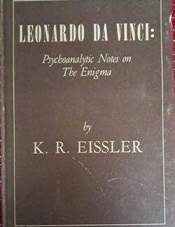 Cover of Leonardo da Vinci: Psychoanalytic Notes on the Enigma by K. R. Eissler second hand book in fair condition.