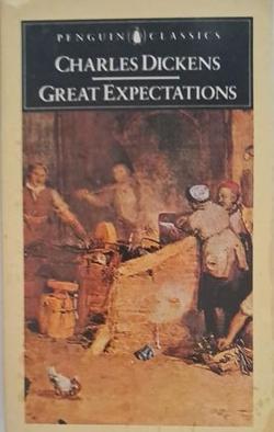 Front cover of Great Expectations by Charles Dickens paperback published by Penguin.
