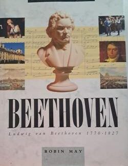 Front cover of Great Composers: Beethoven by Robin May, 1990 Hamlyn edition at Karin's Treasures.