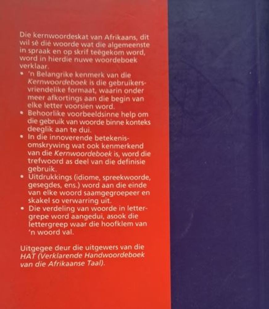 kernwoordeboek odendal agterblad