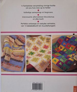 Kleurvolle kitskwilte deur Rosemary Wilkinson Agterblad. 