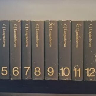 Volledige 16-volume C.J. Langenhoven Versamelde Werke-stel op rak beskikbaar by Karin's Treasures.