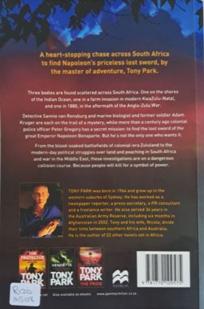 Back cover die by the sword tony park