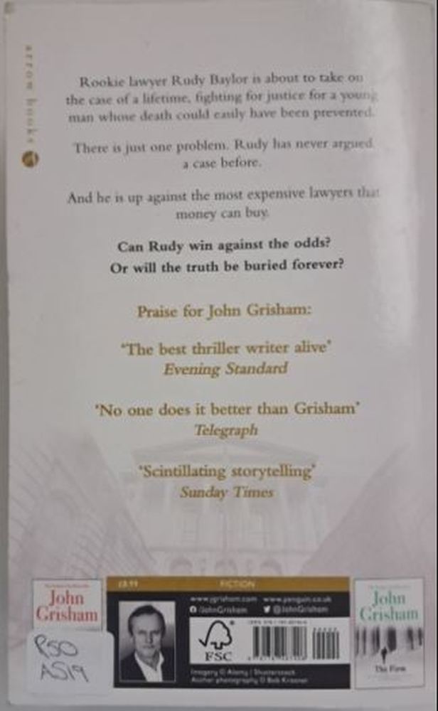 back the rainmaker john grisham