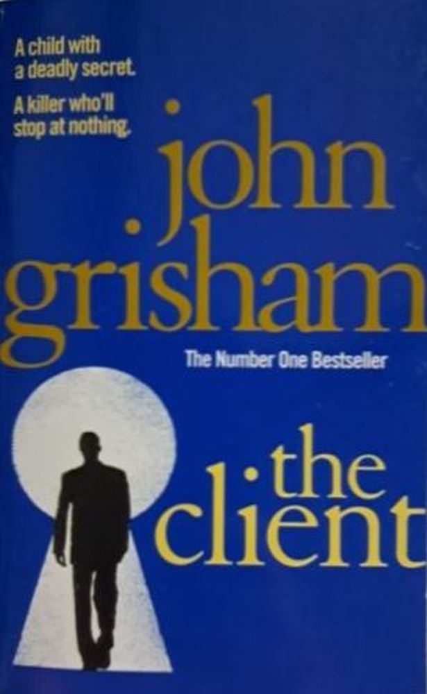 Cover of The Client by John Grisham, legal thriller paperback second hand from Karin's Treasures.
