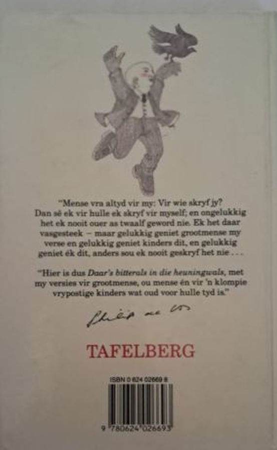 rugkant daars bitterals in die heuningwals