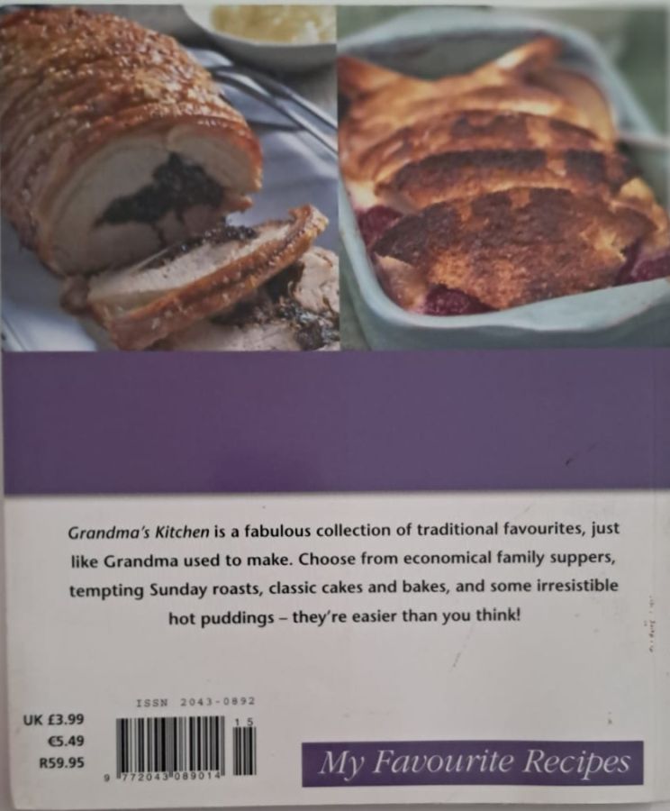 back my favourite recipes
